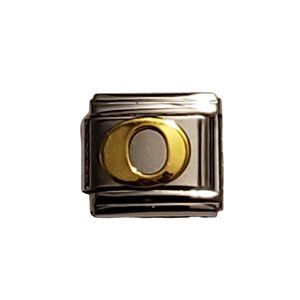 Italian Charm Bracelet Alphabet Letter Link - LETTER "O"